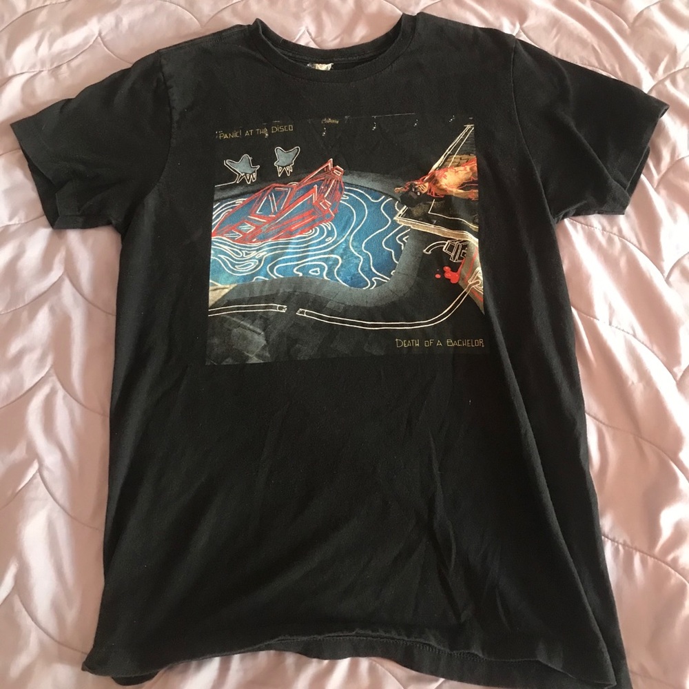 lightly worn Panic! at the Disco t- shirt